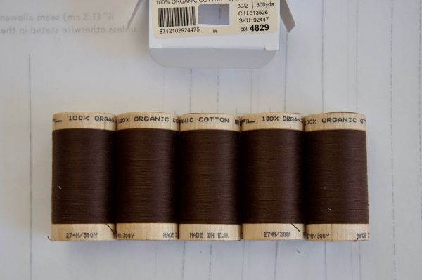 Scanfil Bio-Baumwollgarn 30/2 wt  4829-Cocoa Brown