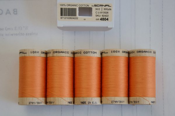 Scanfil Bio-Baumwollgarn 30/2 wt 4802 Blazing Orange