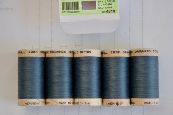 Scanfil Bio-Baumwollgarn 50/2 wt 4819-Aegean Blue