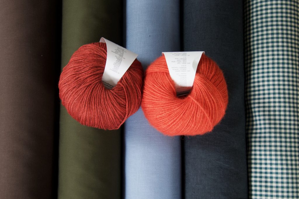 Lang Vaya and Regina on fabric