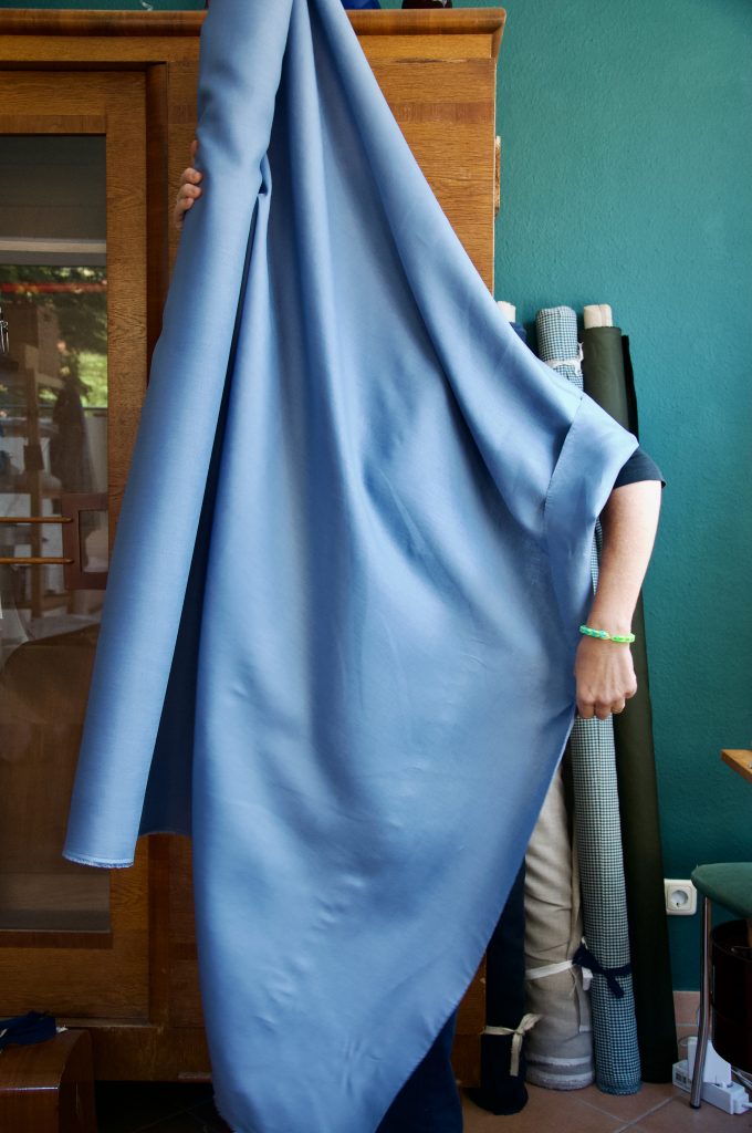 Light Blue Linen fabric