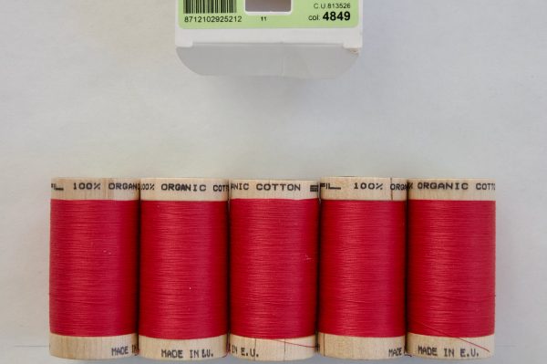 Scanfil Nähgarn aus Bio-Baumwoll 50/2wt 4849 - Watermelon