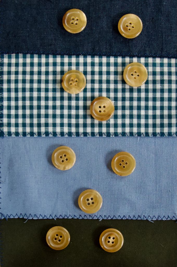 Echte HorneKnöpfe 20mm Honig